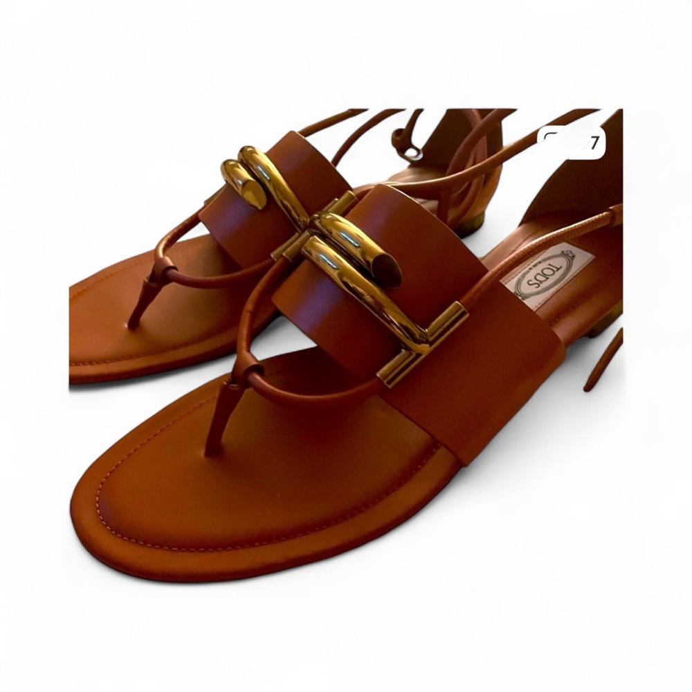 Tods sandals sz 39 brown